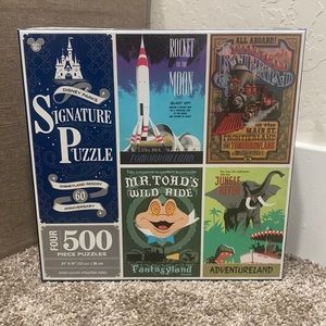 Disney Parks Signature Puzzle Disney Gallery Attraction Series